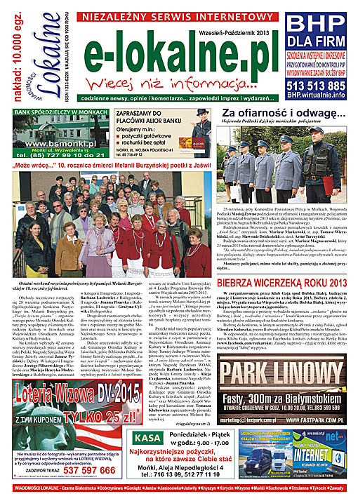 Wiadomości Lokalne wrzesień-październik 2013