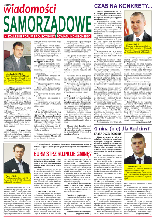 Lokalne Wiadomości Samorządowe - wakacje 2014